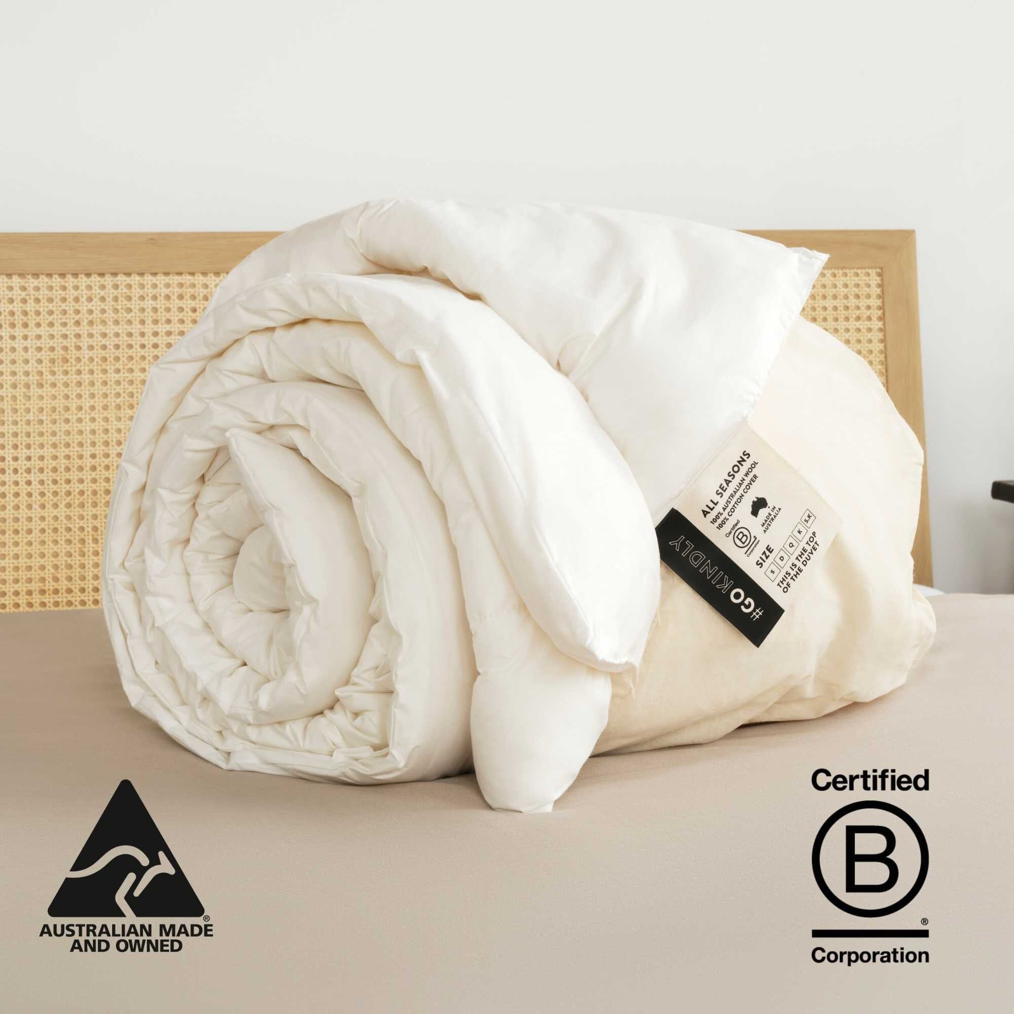 All Seasons Wool Quilt Australian Made GoKindly